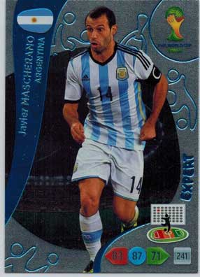 2014 Adrenalyn World Cup #379 Javier Mascherano