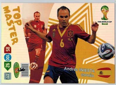 2014 Adrenalyn World Cup #410 Andres Iniesta