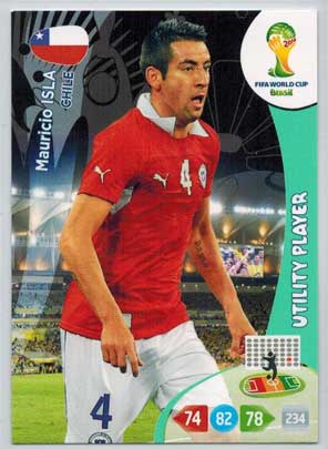 2014 Adrenalyn World Cup #71 Mauricio Isla