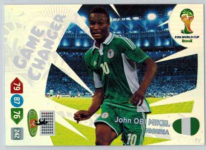 2014 Adrenalyn World Cup #403 John Obi Mikel