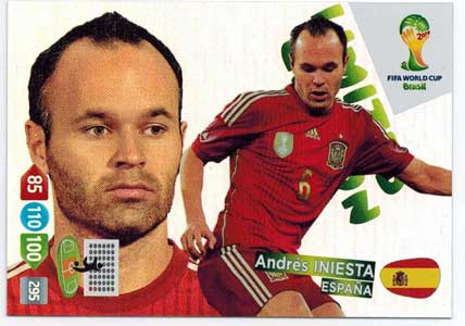 2014 Adrenalyn World Cup, Andres Iniesta