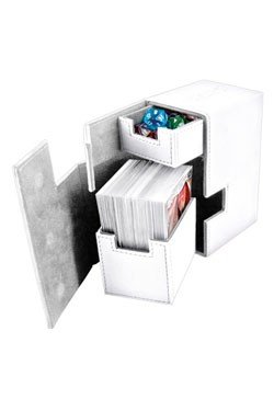 Ultimate Guard Flip´n´Tray Deck Case (Deck Box) 80+ Standard Size XenoSkin White (Hvid)