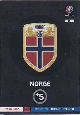 Adrenalyn Road to Euro 2016, Norge