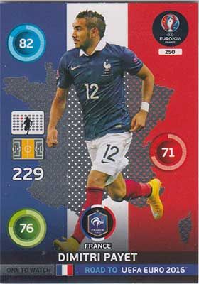 Adrenalyn Road to Euro 2016, FRA, Dimitri Payet