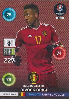 Adrenalyn Road to Euro 2016, BEL, Divock Origi