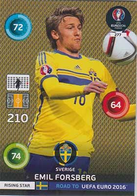 Adrenalyn Road to Euro 2016, SWE, Emil Forsberg