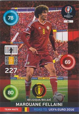 Adrenalyn Road to Euro 2016, BEL, Marouane Fellaini