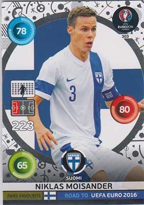 Adrenalyn Road to Euro 2016, FIN, Niklas Moisander