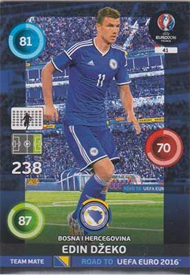 Adrenalyn Road to Euro 2016, BIH, Edin Dzeko