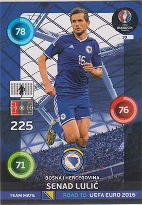 Adrenalyn Road to Euro 2016, BIH, Senad Lulic