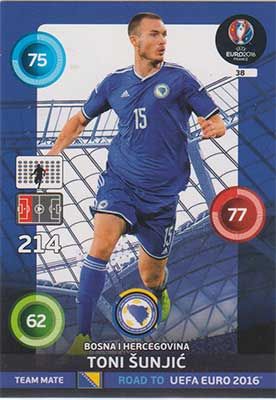 Adrenalyn Road to Euro 2016, BIH, Toni Sunjic