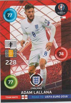 Adrenalyn Road to Euro 2016, ENG, Adam Lallana