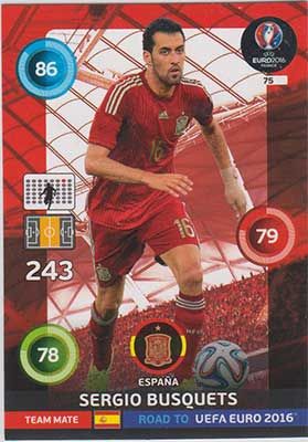 Adrenalyn Road to Euro 2016, ESP, Sergio Busquets