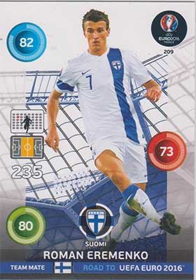 Adrenalyn Road to Euro 2016, FIN, Roman Eremenko