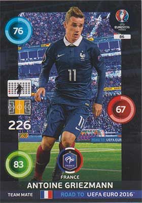 Adrenalyn Road to Euro 2016, FRA, Antoine Griezmann