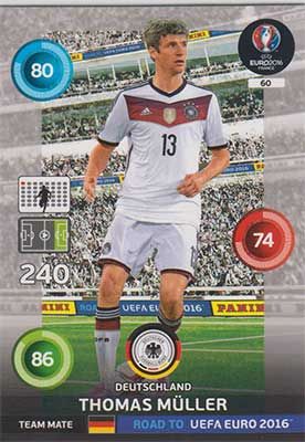 Adrenalyn Road to Euro 2016, GER, Thomas Müller