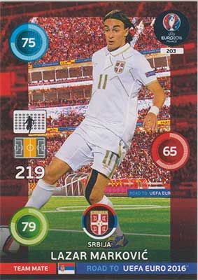 Adrenalyn Road to Euro 2016, SRB, Lazar Markovic