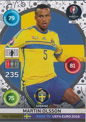Adrenalyn Road to Euro 2016, SWE, Martin Olsson