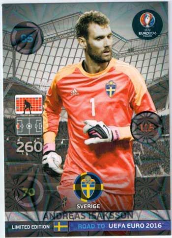 Adrenalyn Road to Euro 2016, Andreas Isaksson