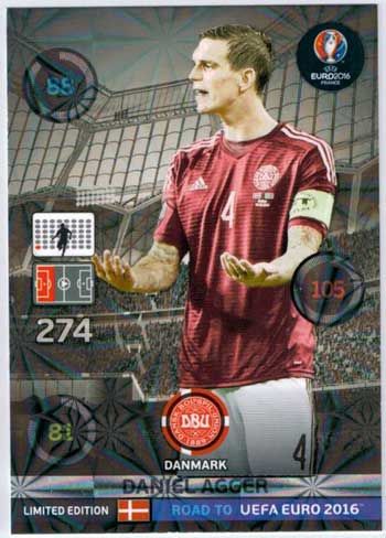 Adrenalyn Road to Euro 2016, Daniel Agger