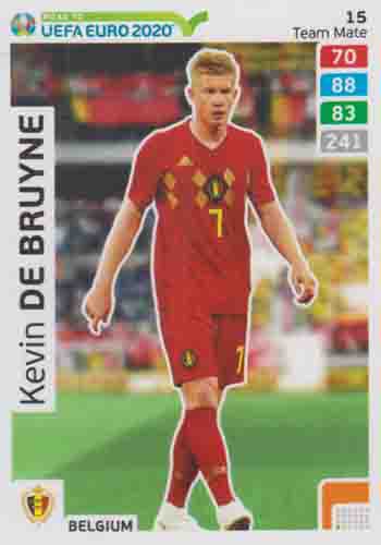 Adrenalyn XL Road to UEFA EURO 2020 #015 Kevin De Bruyne (Belgium)