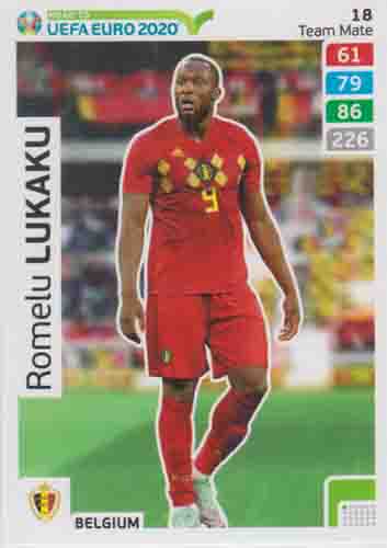 Adrenalyn XL Road to UEFA EURO 2020 #018 Romelu Lukaku (Belgium)
