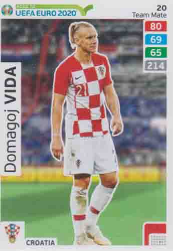 Adrenalyn XL Road to UEFA EURO 2020 #020 Domagoj Vida (Croatia)