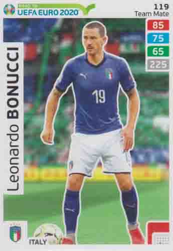 Adrenalyn XL Road to UEFA EURO 2020 #119 Leonardo Bonucci (Italy)