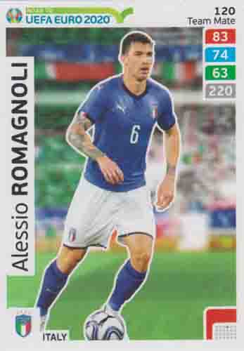 Adrenalyn XL Road to UEFA EURO 2020 #120 Alessio Romagnoli (Italy)