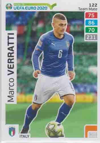 Adrenalyn XL Road to UEFA EURO 2020 #122 Marco Verratti (Italy)
