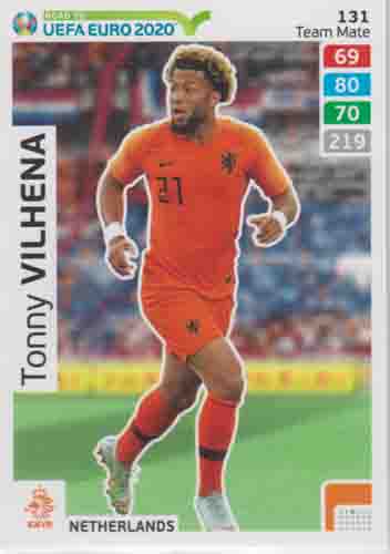 Adrenalyn XL Road to UEFA EURO 2020 #131 Tonny Vilhena (Netherlands)