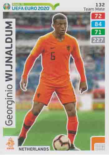 Adrenalyn XL Road to UEFA EURO 2020 #132 Georgino Wijnaldum (Netherlands)