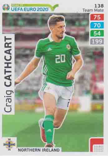 Adrenalyn XL Road to UEFA EURO 2020 #138 Craig Cathcart (Northern Ireland)