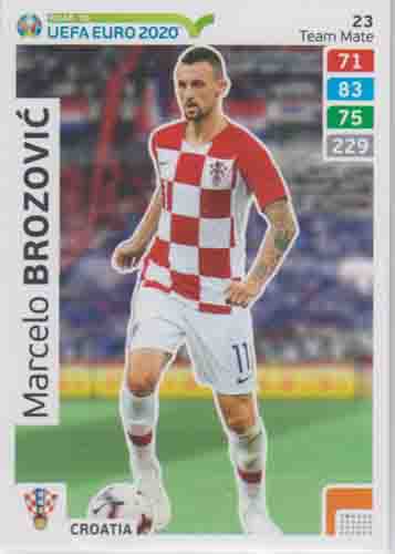 Adrenalyn XL Road to UEFA EURO 2020 #023 Mercelo Brozović (Croatia)