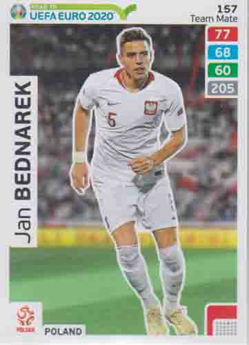 Adrenalyn XL Road to UEFA EURO 2020 #157 Jan Bednarek (Poland)