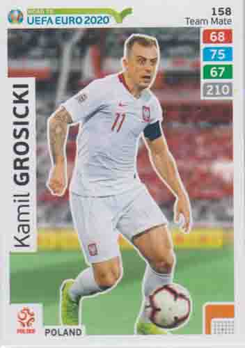 Adrenalyn XL Road to UEFA EURO 2020 #158 Kamil Grosicki (Poland)