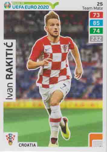 Adrenalyn XL Road to UEFA EURO 2020 #025 Ivan Rakitić (Croatia)