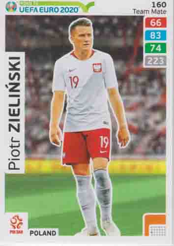 Adrenalyn XL Road to UEFA EURO 2020 #160 Piotr Zieliński (Poland)