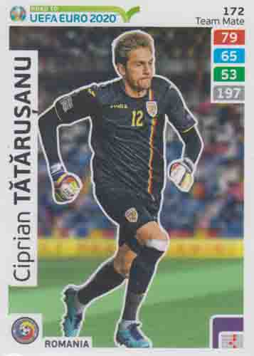 Adrenalyn XL Road to UEFA EURO 2020 #172 Ciprian Tătărușanu (Romania)