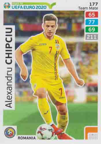 Adrenalyn XL Road to UEFA EURO 2020 #177 Alexandru Chipciu (Romania)