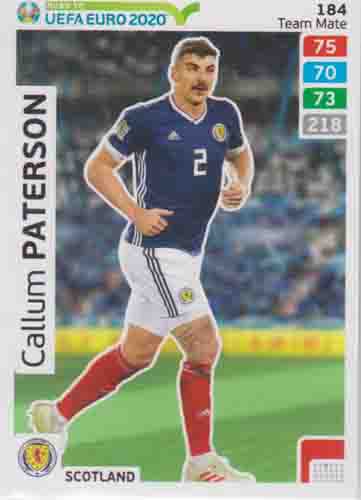 Adrenalyn XL Road to UEFA EURO 2020 #184 Callum Paterson (Scotland)