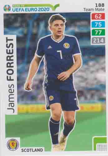 Adrenalyn XL Road to UEFA EURO 2020 #188 James Forrest (Scotland)