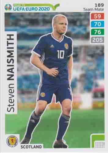 Adrenalyn XL Road to UEFA EURO 2020 #189 Steven Naismith (Scotland)