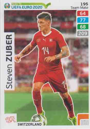 Adrenalyn XL Road to UEFA EURO 2020 #195 Steven Zuber (Switzerland)