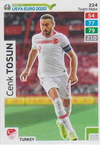 Adrenalyn XL Road to UEFA EURO 2020 #224 Cenk Tosun (Turkey)