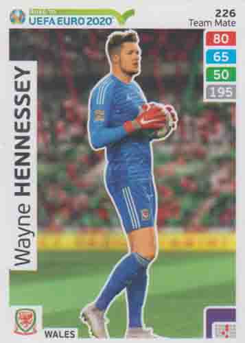 Adrenalyn XL Road to UEFA EURO 2020 #226 Wayne Hennessey (Wales)