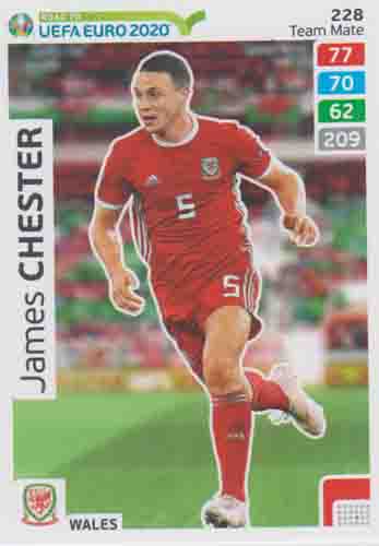 Adrenalyn XL Road to UEFA EURO 2020 #228 James Chester (Wales)