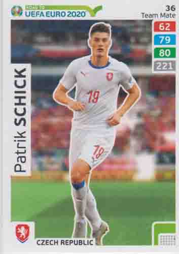 Adrenalyn XL Road to UEFA EURO 2020 #036 Patrik Schick (Czech Republic)