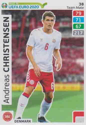 Adrenalyn XL Road to UEFA EURO 2020 #038 Andreas Christensen (Denmark)