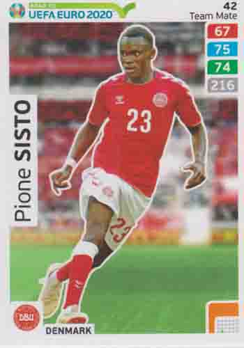 Adrenalyn XL Road to UEFA EURO 2020 #042 Pione Sisto (Denmark)